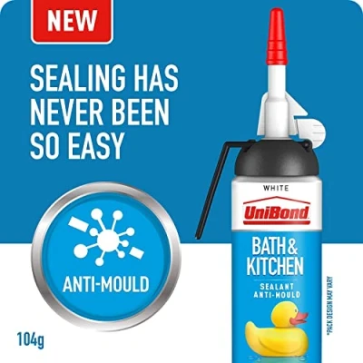 Image of Unibond Bath And Kitchen White Sealant 104g