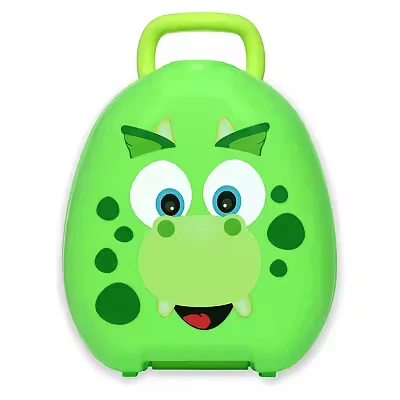 Image of My Carry Potty Dinosaur Travel Potty, Award Winning Portable Toddler Toilet Seat for Kids to Take Everywhere