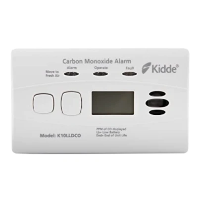 Image of Kidde 10LLDCO Ten Year Life Digital Display Carbon Monoxide Alarm, White