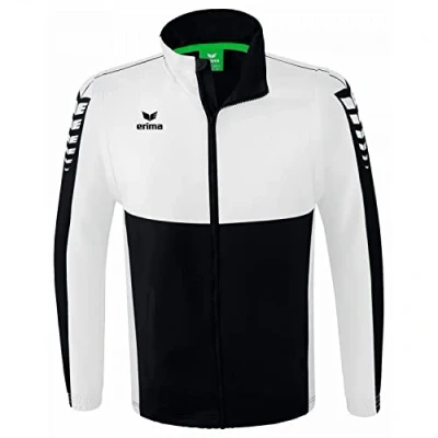 Image of Erima Adult Six Wings Jacket with Detachable Sleeves, Black, XL