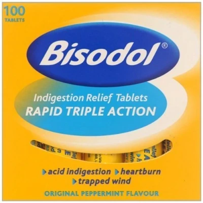 Image of Bisodol Triple Action 100 Indigestion Relief Tablets