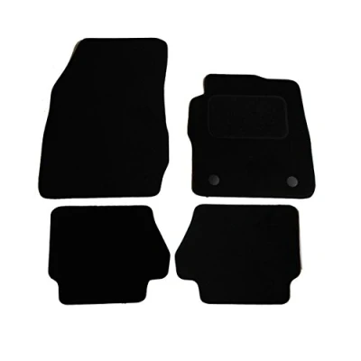 Image of JVL 2440 Fully Tailored Carpet Car Mat, Set of 4, Black