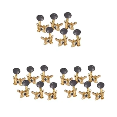 Image of 3 set 3R3L Open Gear Folk Acoustic Guitar String Tuning Pegs Machine Heads Tuners