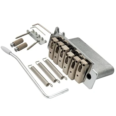 Image of Wilkinson WOV10 52.5mm(2 1/16 inch) 2 Point Tremolo Bridge Individual Saddle for Squier/Mexico Fender Strat Electric Guitar, Chrome