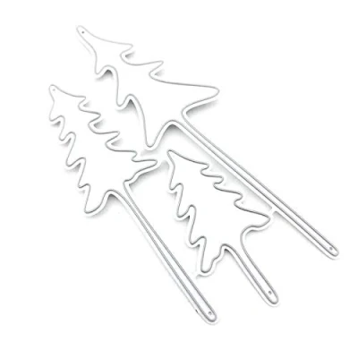 Image of Christmas Tree Metal Cutting Dies Stencil Scrapbooking Album Stamp Paper Card Embossing Decoration