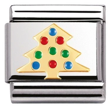 Image of Nomination Charm Christmas Tree Stainless Steel