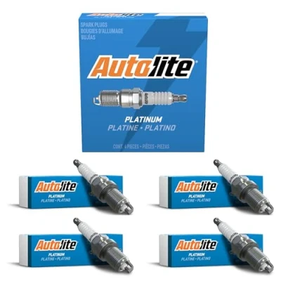 Image of Autolite Platinum AP45 Automotive Replacement Spark Plugs (4 Pack)