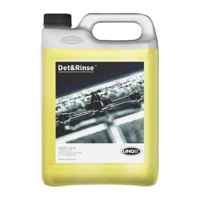 Image of UNOX Det&amp;Rinse Concentrated Rinse Aid Detergent Cleaner 5Ltr (2 pack)