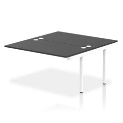 Image of Impulse Bench B2B Ext Kit 1400 White Frame Office Desk Black