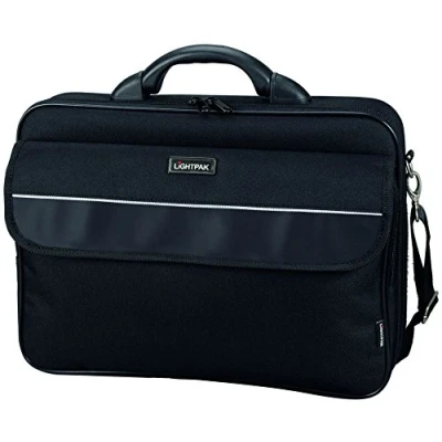 Image of Lightpak 46111 ELITE L business laptop bag for 17 inch laptop, nylon, black