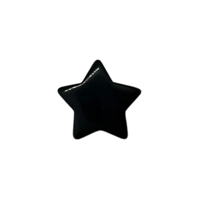 Image of VIE Crystal Star, 2cm, Black Obsidian, One Size