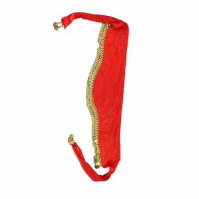 Image of Women&#039;s Belly Dance Hip Scarf, Bellydance Waist Chain Belt with 328 Gold Coins Skirts Wrap Noisy, Artificial Tassel, Red