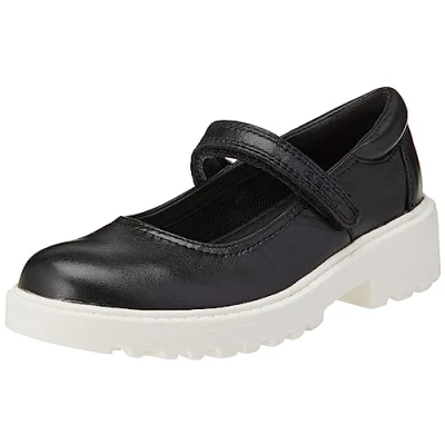Image of Geox Girl&#039;s J Casey P Ballet Flat, Black White, 1