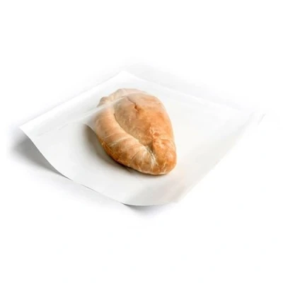 Image of 100 10&quot; x 12&quot; Cellophane White Film Front Paper Bags Clear Fronted Sandwich Food Storage Photo Catalogue Magazine Display