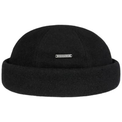 Image of Stetson Sparr Docker Cap Winter Men&#039;s with Fleece Lining Wool Cashmere Fall/Winter caps Black XXL (62 63 cm)