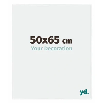 Image of Your Decoration Picture Frame 50x65 cm Decorative Wall in Plastic with Plexiglas Glass Antireflection Excellent Quality White High Gloss Evry