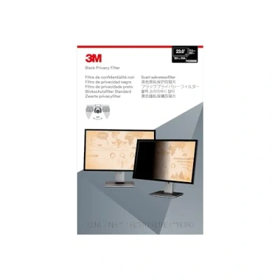Image of 3M PF230W9B privacy Filter. 23 inch screen. Widescreen desktop LCD Monitor. Anti Glare. Protect your data from visual hacking., Black