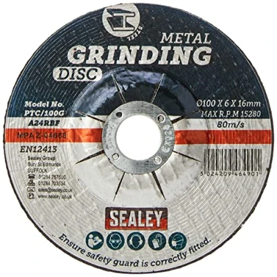 Image of Sealey Grinding Disc Ø100 x 6mm Ø16mm Bore