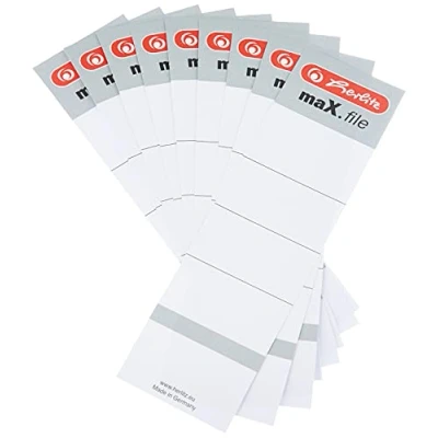 Image of Herlitz 8 cm Backup Labels (Pack of 10)