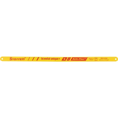 Image of 5x Starrett 12X1/2X32tpi Bi Metal Unique Safe Flex Hacksaw Blade