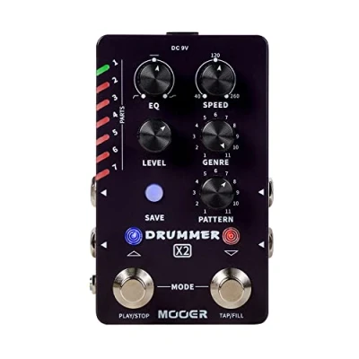 Image of MOOER DRUMMER X2 STEREO DRUM MACHINE PEDAL