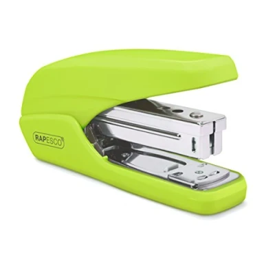 Image of Rapesco 1395 X5 25ps Less Effort Stapler, 25 Sheet Capacity, Green