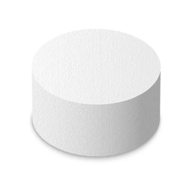 Image of 4&quot; inch Diameter Round Cake Polystyrene Modelling Dummy 5&quot; Deep
