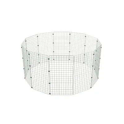 Image of P Dot Wolf Dog Play Pen Heavy Duty, Metal Fence Panels, Fence, Cat, Rabbit, Small Animal Pet Exercise Playpen, Pen, Foldable Puppy For Indoor/Outdoor, Run Cage, 12 1m High
