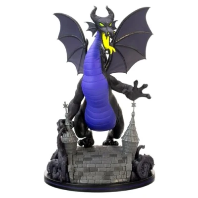 Image of Quantum Mechanix Maleficent Dragon Q Fig Max Elite Standard,Black &amp; Purple