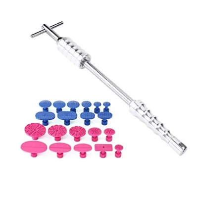 Image of Auto Body Repair Tool Kit, Car Dent Puller T Bar Slide Hammer Glue