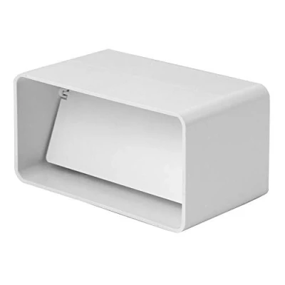 Image of Rectangular Channel Non Return Valve, Duct Pipe Connector Damper, 220mm x 55mm Size