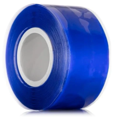 Image of YoiYee Self Amalgamating Tape Waterproof fusing Silicone Rubber for Plumbing, Leak Stop, Pipe Sealing, Hose Repair, and Electrical Insulation 3m x 25mm, Blue