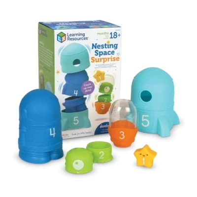 Image of Learning Resources Nesting Space Surprise, Ages 18 Months+, Preschool Activities, Toddler Toys, Montessori Toys