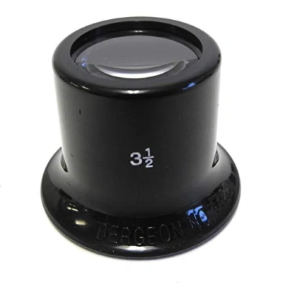 Image of BERGEON 4422 3.5 Plastic Watchmakers Eyeglass 2.8X Magnification
