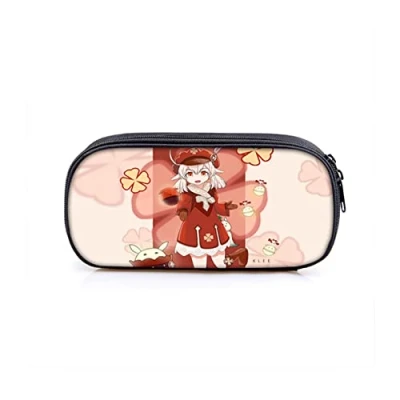 Image of ROSETOR 1pc Genshin Impact Pencil Case Anime Cosplay Double Layers Pen Box Pouch Stationery Organizer (STYLE3)