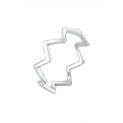 Image of Elli Women 925 Silver Wishbone Anniversary Ring