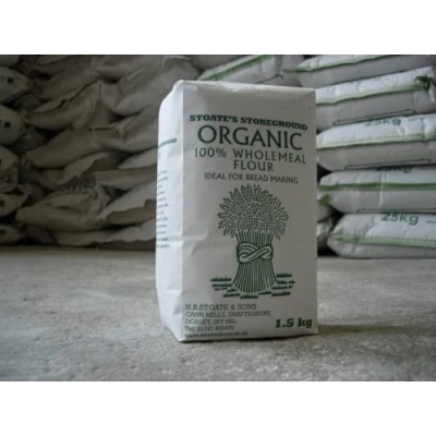 Image of Stoates Stoneground Organic Strong Wholemeal Bread Making Flour (1.5kg)