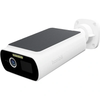 Image of Hombli Solar Cam 2K Eco Friendly Rechargeable Security Camera with Flexible Mount, QHD, Alarm &amp; Floodlight Infrared Coloured Night Vision, Motion Detection, IP66