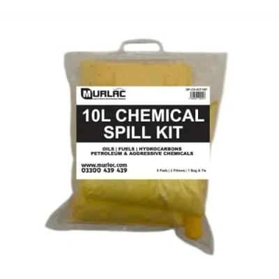 Image of 10L Chemical Spill Kit UK Manufactured Aggressive Chemicals &amp; Petroleum Hydrocarbons