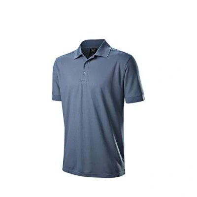 Image of WILSON STAFF Men&#039;s Golf Polo Shirt, AUTHENTIC POLO, Polyester, Light Blue, Size S, WGA700736SM