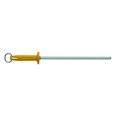 Image of Starrett Sharpening Steel Knurled finish 12&quot; (300mm) Yellow Handle (BKY407 12)