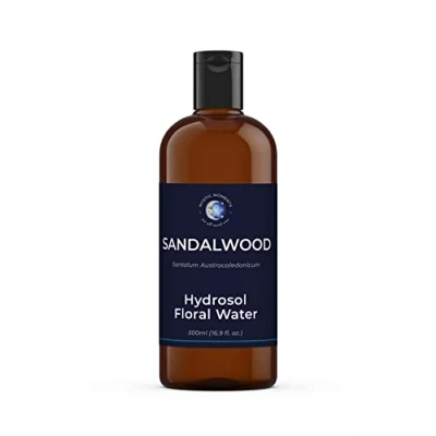 Image of Mystic Moments Sandalwood Natural Hydrosol Floral Water 1 Litre Perfect for Skin, Face, Body &amp; Homemade Beauty Products Vegan GMO Free