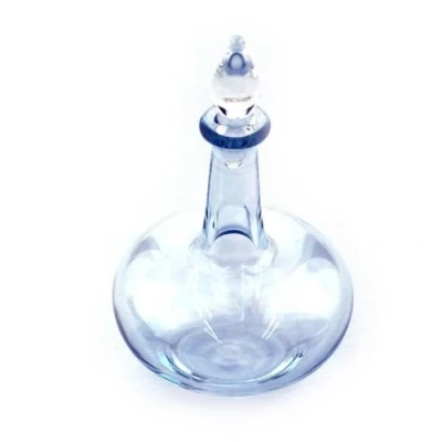 Image of MyTinyWorld Dolls House Miniature Blue Classically Shaped Apothecary Bottle