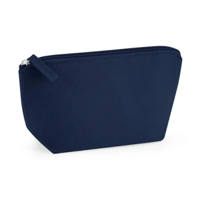 Image of BagBase BG724 Felt Accessory Bag Essential Travel Items &amp; Makeup Storage for Men Women Small Navy