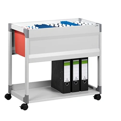 Image of Durable System File Trolley 90 378410 Suspension A4 Grey
