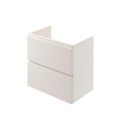 Image of Iflo Trapini Wall Hung Vanity Unit 2 Drawer 600mm X 570mm 380mm Cashmere 138466