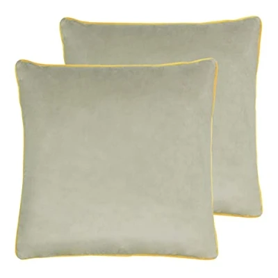 Image of Paoletti Meridian Twin Pack Polyester Filled Cushions, Dove/Cylon, 55 x cm