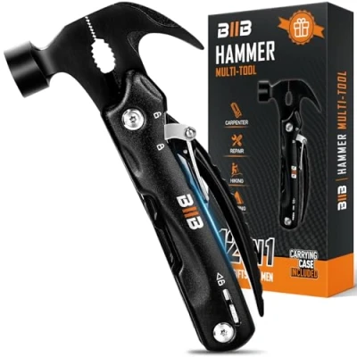 Image of BIIB Gifts for Men, Multi Tool Mens Christmas, Dad Stocking Fillers Men Christmas Him, Birthday Secret Santa Gadgets Camping Accessorie