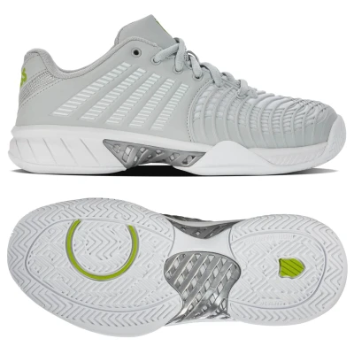 Image of K Swiss Performance Women&#039;s Express Light 3 Tennis Shoes, Gray Violet/White/Lime Green, 5 UK