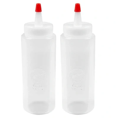 Image of Wilton 1904 1166 2 Pack Mini Melting Bottle, White, 5.1 x 15.2 cm